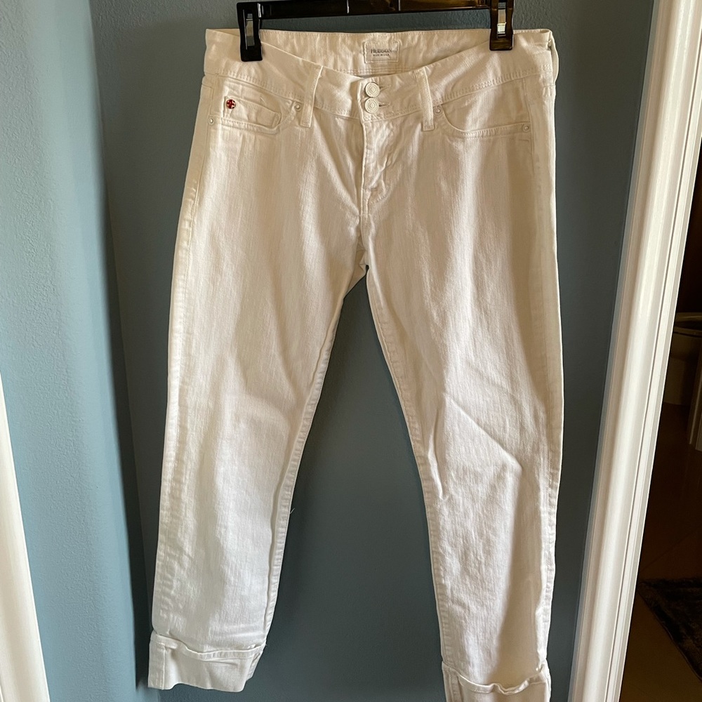 White Hudson jean capris size 28